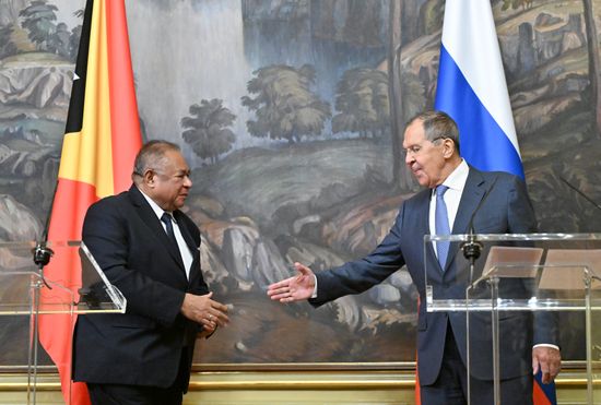 Встреча глав МИД РФ и Восточного Тимора Сергея Лаврова и Бендиту Фрейташа