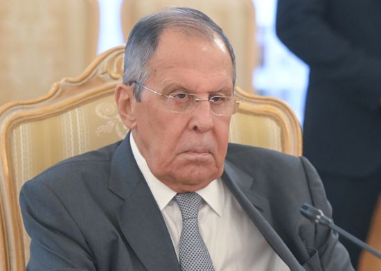 Встреча главы МИД РФ Сергея Лаврова и генсека АСЕАН Као Ким Хорна 
