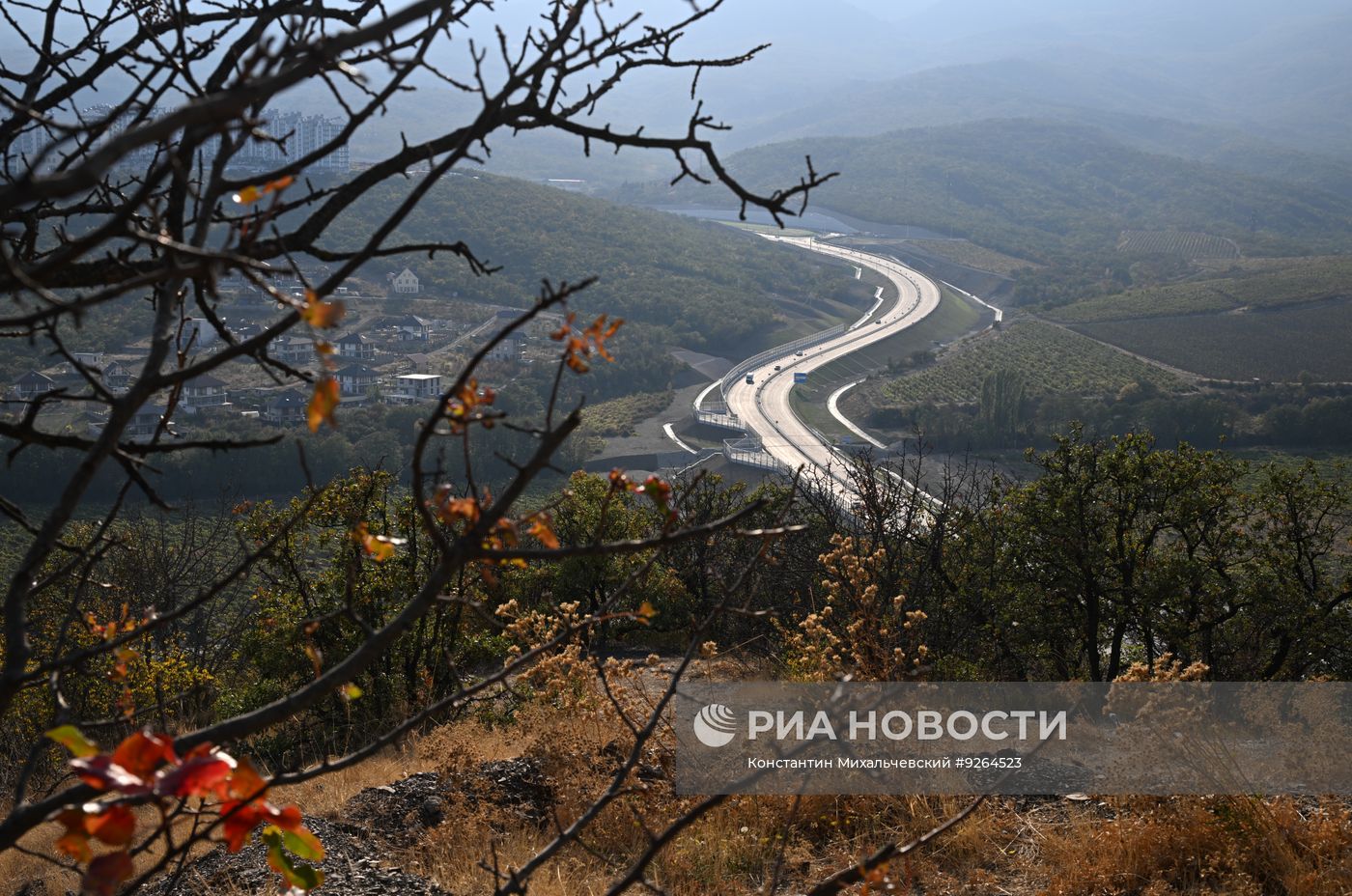 Новый участок трассы в обход Алушты в Крыму