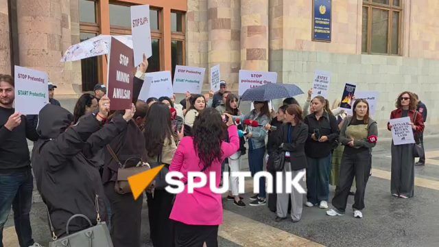 У Дома правительства Армении стартовала акция протеста в преддверии саммита COP17