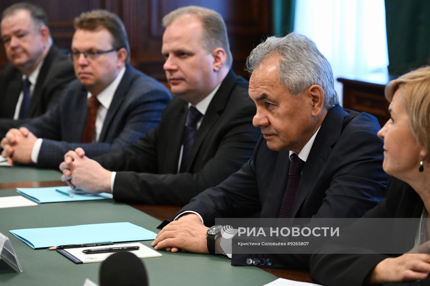 Встреча секретаря Совета Безопасности РФ Шойгу и вице-премьера, главы МВД Сербии Дачича