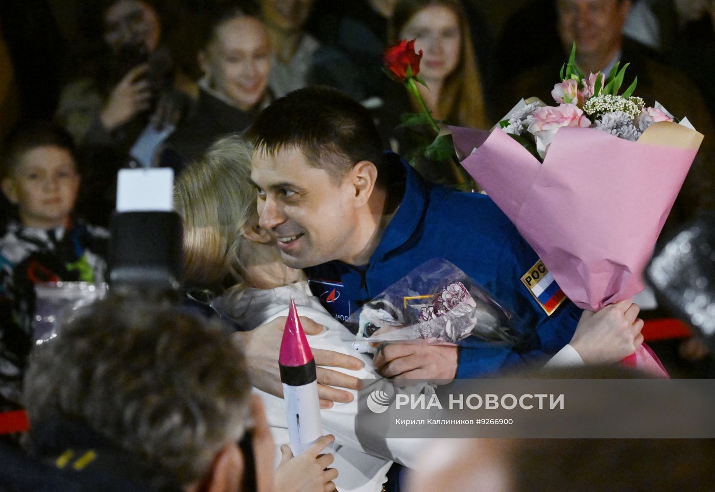 Встреча космонавта Андрея Федяева в Звездном городке