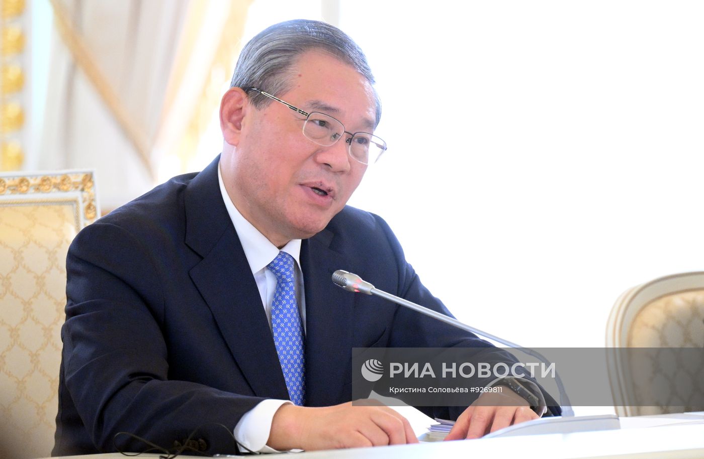 Встреча президента Владимира Путина и премьера Госсовета КНР Ли Цяна