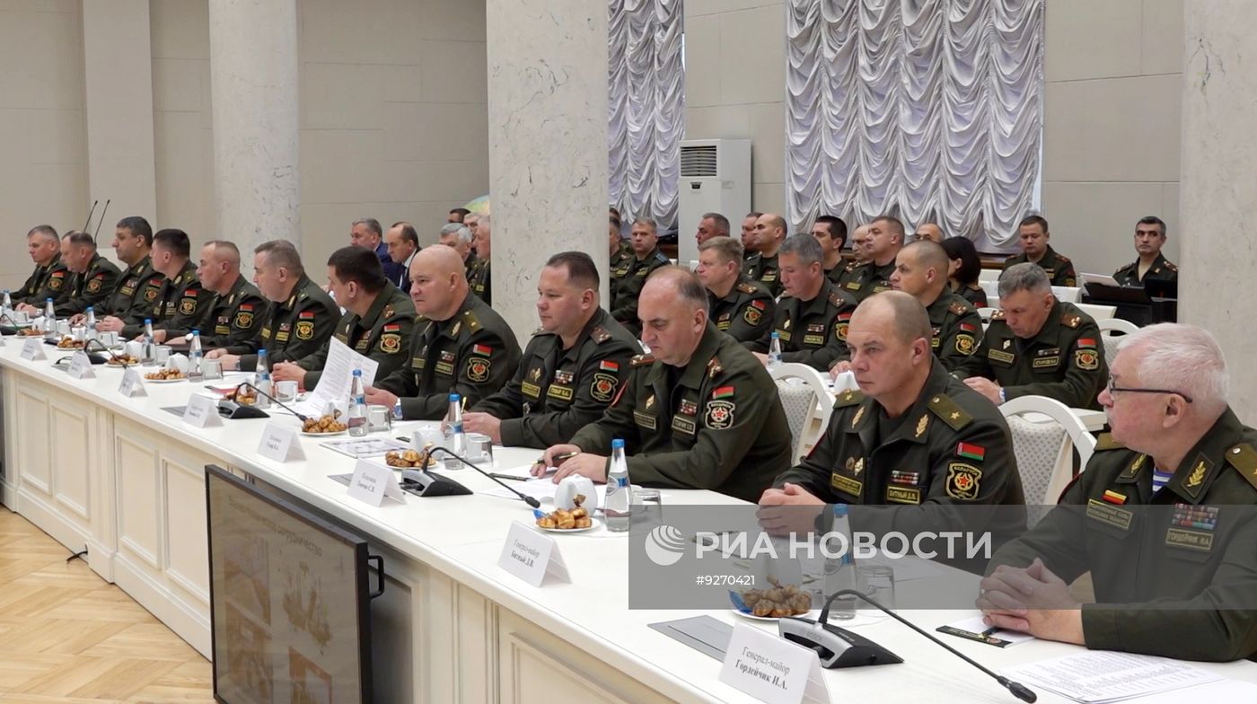 Министр обороны РФ Андрей Белоусов принял участие в заседании коллегии минобороны РФ и Белоруссии в Минске