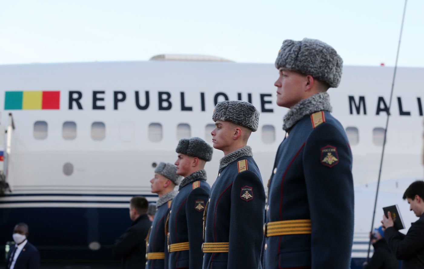 Прибытие президента переходного периода Республики Мали Ассими Гойты в Москве