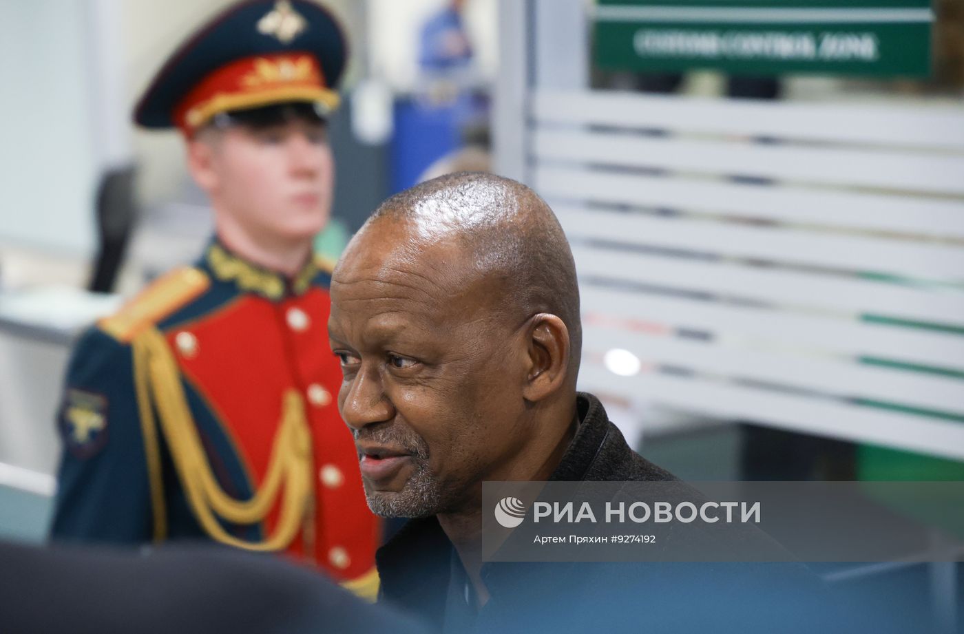 Прибытие исполнительного секретаря Сообщества развития Юга Африки Элиаса Мпеди Магоси в Москву
