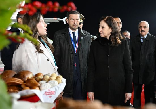 Прибытие главы правительства Тунисской Республики Сарры Заафрани Зензери в Москву