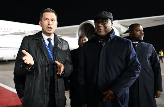 Прибытие президента Демократической Республики Конго Феликса Антуана Чисекеди Чиломбо в Москву