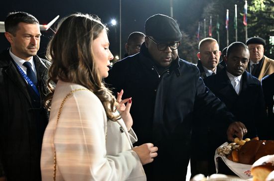Прибытие президента Демократической Республики Конго Феликса Антуана Чисекеди Чиломбо в Москву