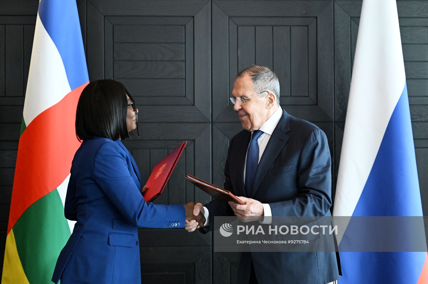 Рабочий завтрак главы МИД РФ Сергея Лаврова с главами внешнеполитических ведомств африканских стран