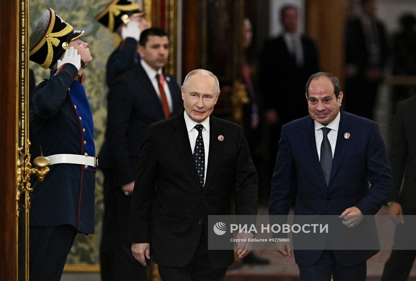 Президент Владимир Путин встретился с президентом Египта Абделем Фаттахом ас-Сиси