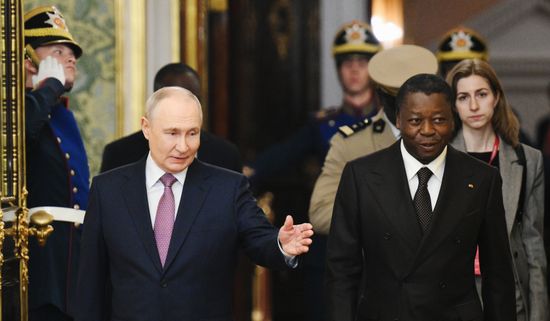 Президент Владимир Путин встретился с председателем Совета министров Тоголезской Республики Фором Эссозимной Гнассингбе
